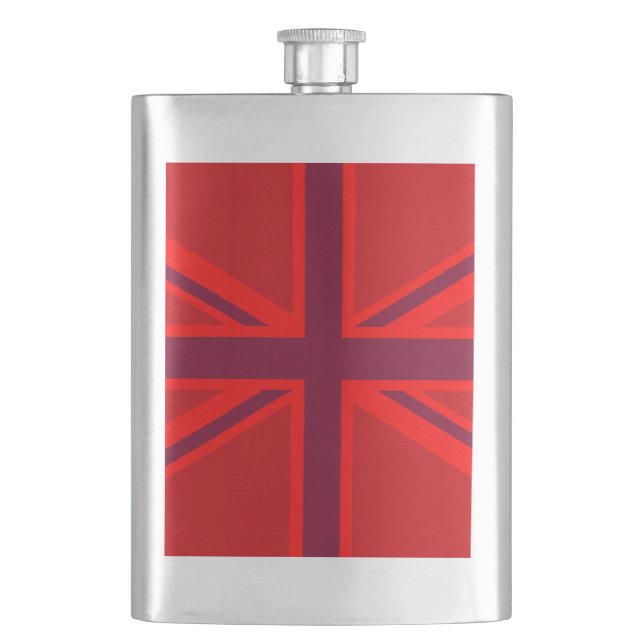 Red Accent Union Jack Design Fickplunta (Framsidan)