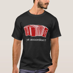 Red Accordion Accordionist Har Accordion Player T Shirt