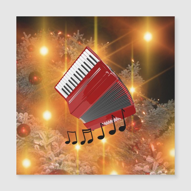 Red Accordion Festive helgdag design (Framsida)