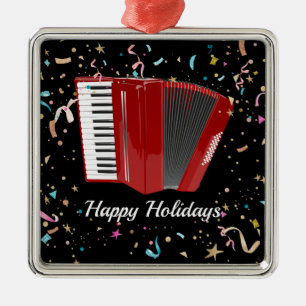 Red Accordion, Glad helg, Julgransprydnad Metall