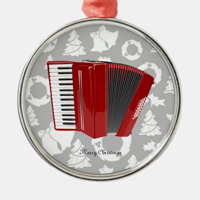 Red Accordion jul Ornament (Framsidan)