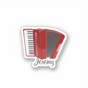 Red accordion-mall, anpassa klistermärken