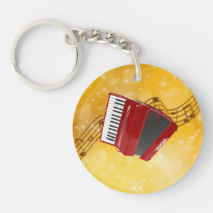Red Accordion, Musik noter på Guld-bakgrunden