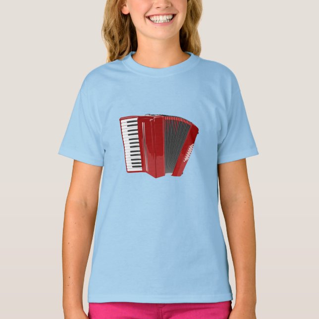 Red Accordion T Shirt (Framsida)