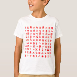 Red Adinkra African Symbols T Shirt