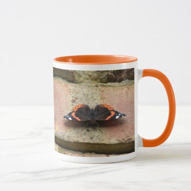 Red Admiral Butterfly Mugg (Höger)