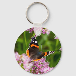 Red Admiral Butterfly Nyckelring