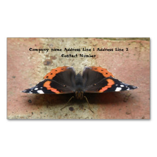 Red Admiral butterfly Personlig Magnetiska Visitkort