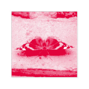 Red Admiral Butterfly Self Inking Frimärke Självfärgande Stämpel