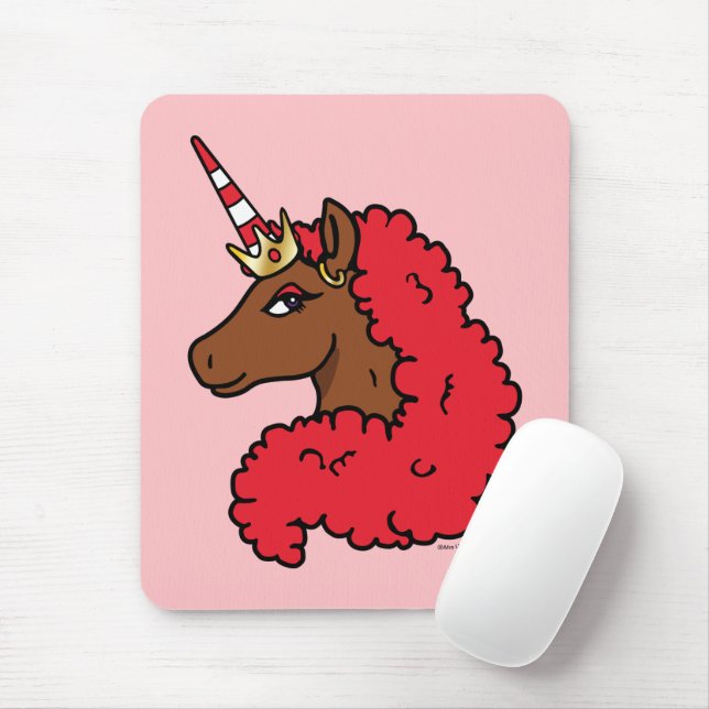 Red Afro Unicorn Musmatta (Med mus)