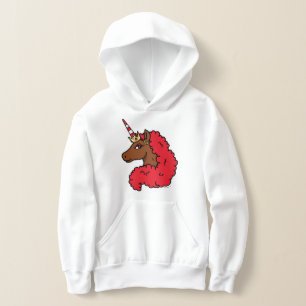 Red Afro Unicorn T Shirt