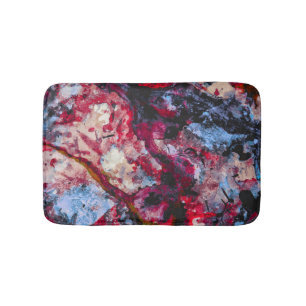 Red Agate Crystal Geode Abstrakt Badrumsmatta