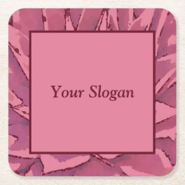 Red Agave Promotional Papper Underlägg Kvadrat