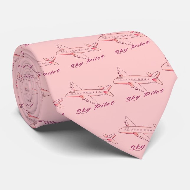 Red Airplan Himlar Pilot Slips (Rullad)