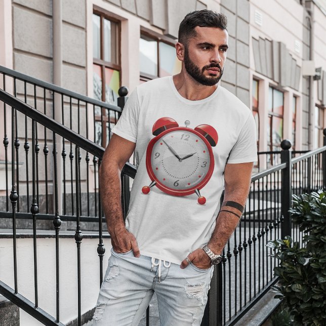 Red Alarm Clock Manar T-Shirt (Skapare uppladdad)