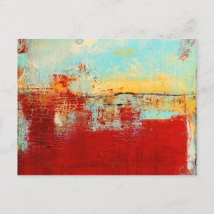 Red Alaska Abstrakt Vykort