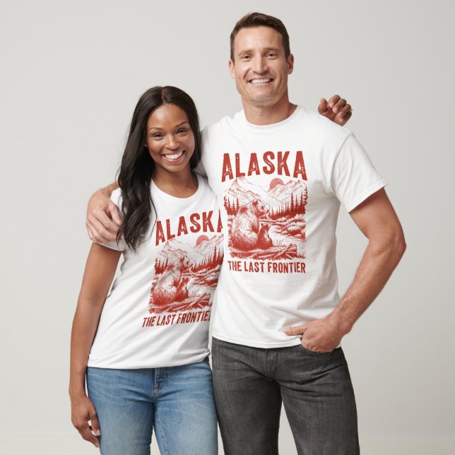 Red Alaska Grizzly Frontier Tee (Unisex)