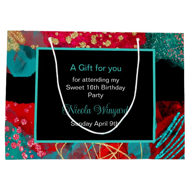 Red Alcohol Bläck Sweet 16 (Baksidan)