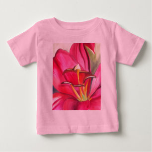 Red Alert Lily - färgkonsblommor Tee Shirt
