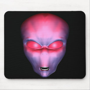 Red Alien Ansikte Musmatta
