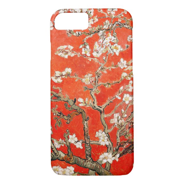 Red Almond Blommars Vincent Van Gogh Case-Mate iPhone Skal (Baksida)