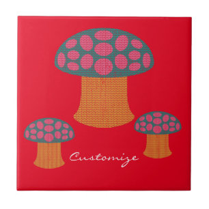 Red Amanita Mushroom Thunder_Cove   Kakelplatta