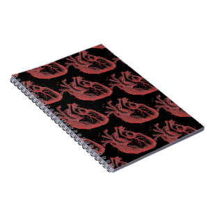 Red Anatomical Hearts Photo Notebook Led 80 pgs Anteckningsbok