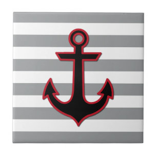 Red Anchor, Boat Anchor, Frakt Anchor, Rand Kakelplatta