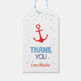 Red Anchor Gift-Märkre Presentetikett