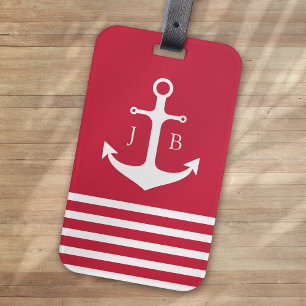 Red Anchor Monogram Cruise Frakt Bagagebricka