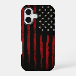 Red and Black American Flag