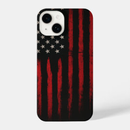 Red and Black American Flagga