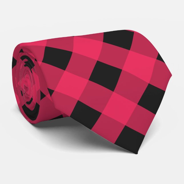 Red and Black Buffalo Plaid Check Patterned Slips (Rullad)