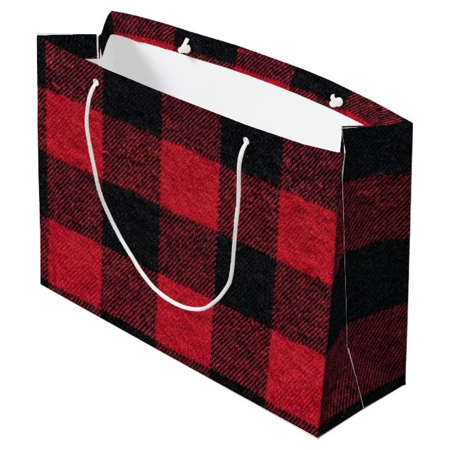 Red and Black Buffalo Plaid Christmas (Baksidan Vinklad)