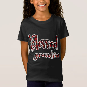 Red and Black Buffalo Play Bllied Grandma Matchi T Shirt