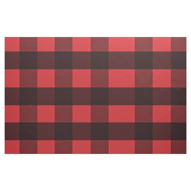 Red and Black Buffalo Play Fabric Tyg (Fat Quarter)