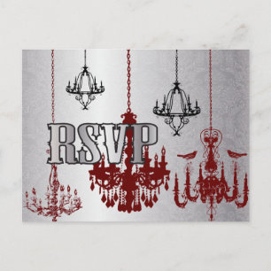 Red and Black Chandelier - OSA kort