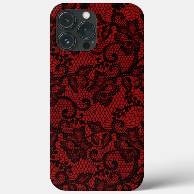 Red and Black Faux Snöre (Baksida)