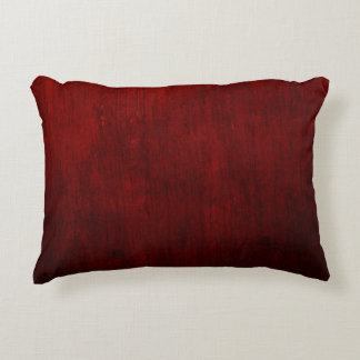Red and black floral textile prydnadskudde