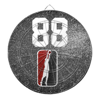 Red and Black Glitter Basketball Team Jersey Darttavla