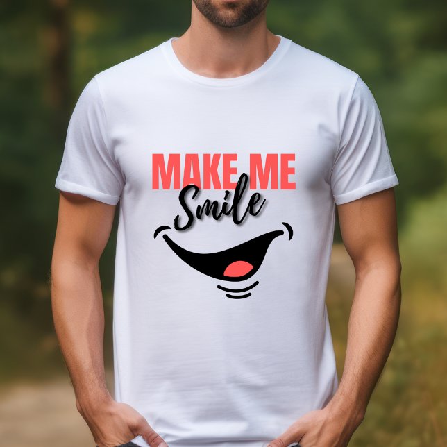 Red and Black gör mig till Smile T Shirt (Skapare uppladdad)