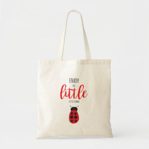 Red and Black Hand plockade Baby Ladybug Cute Kryp Tygkasse