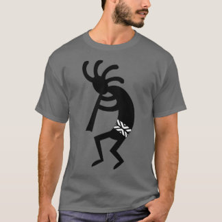 Red and Black Kokopelli  T Shirt