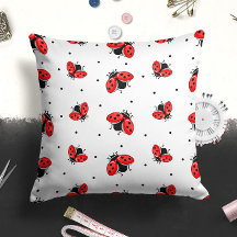 Red and Black Ladybugs Insekt | KRYP DEKORATIV KUD