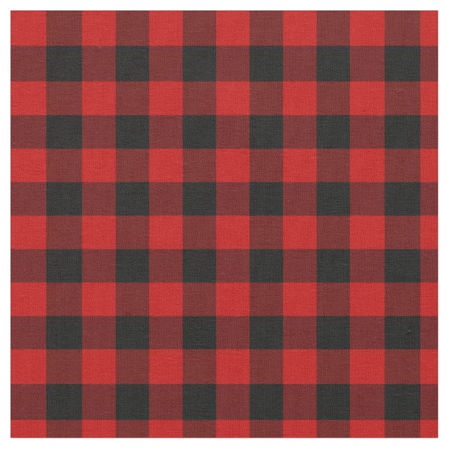 Red and Black Lumberjack Play Tyg (Närbild)