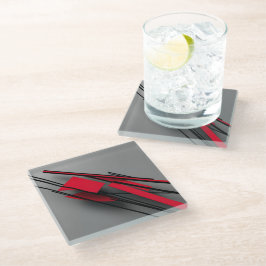 Red and Black Minimalist Modern Abstract