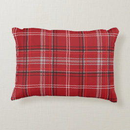 Red and Black Play Buffalo Check Mönster Prydnadskudde