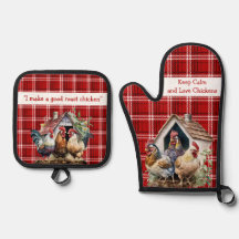 Red and Black Play Chicken Funny Quote