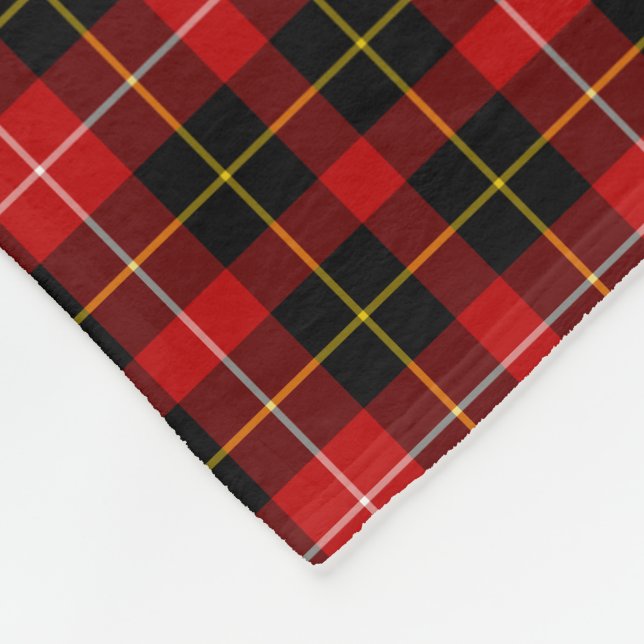Red and Black Play O'Connell Tartan Fleecefilt (Hörn)