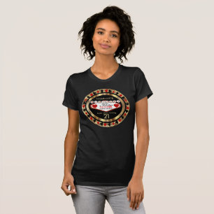 Red and Black Poker Birthday Chip T Shirt